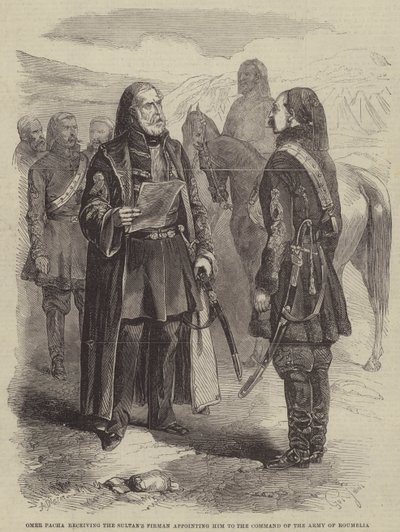 Omer Pacha Receiving the Sultan